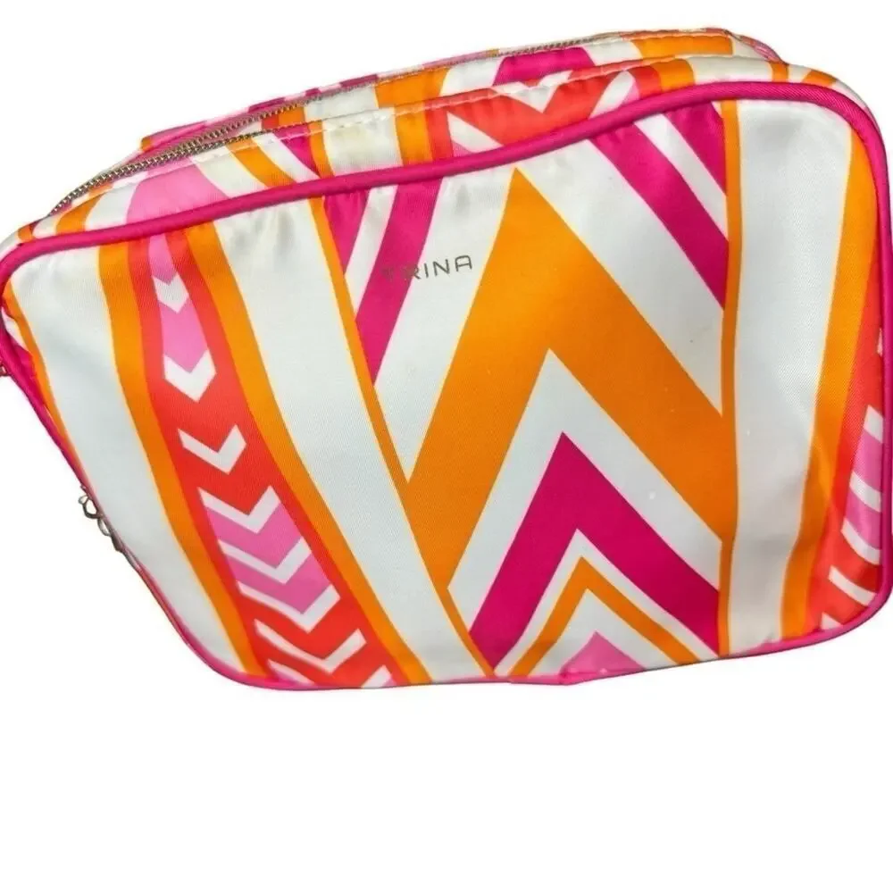 Trina Zippered Makeup Cosmetic Travel Case